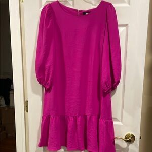 DKNY Vibrant Pink Dress